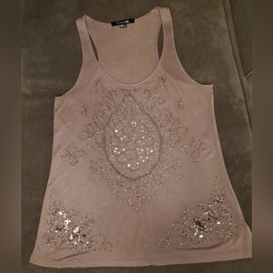 Women's Beaded Racerback Tank